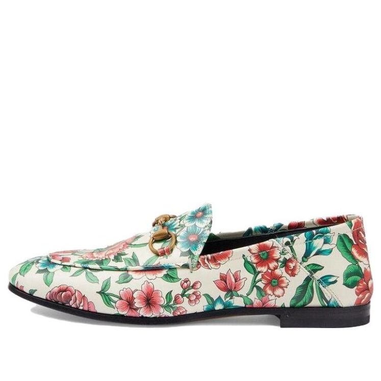Tenisky a topánky Gucci Gucci Horsebit Printed Leather Loafers Biela | 746392-AAB0D-8464