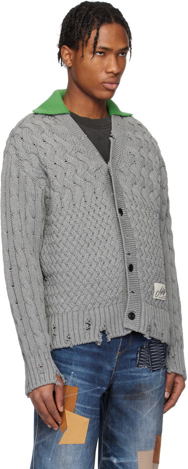 Sveter Andersson Bell Andersson Bell V-Neck Knit Cardigan Šedá | atb1241m, 1