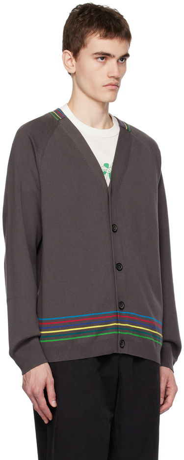 Sveter Paul Smith PS Paul Smith Striped Cardigan Šedá | M2R-211Y-L21860, 1