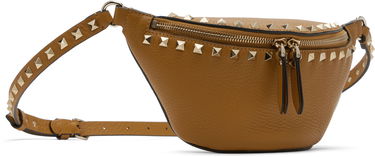 Ľadvinka Valentino Valentino Garavani Small Rockstud Belt Bag Hnedá | 6W2B0Q98VSF, 1