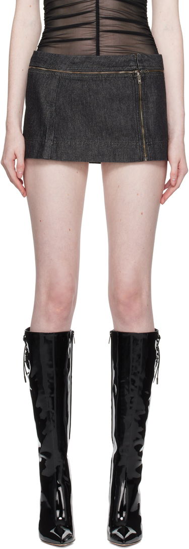 Sukňa Miaou Miaou Ema Denim Miniskirt Čierna | 4045RWDBLK, 0