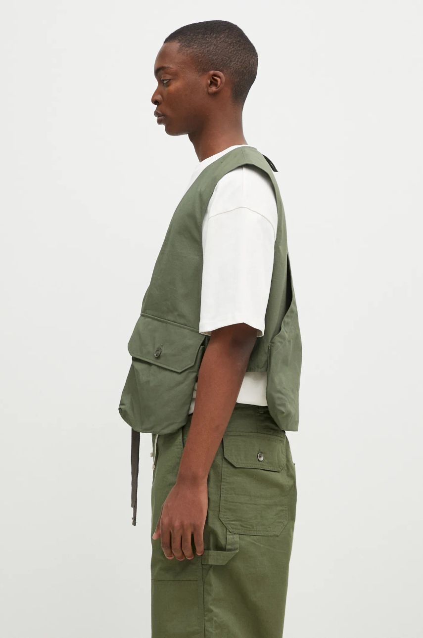 Vesta Engineered Garments Fowl Vest Zelené | OR120.CT010, 1