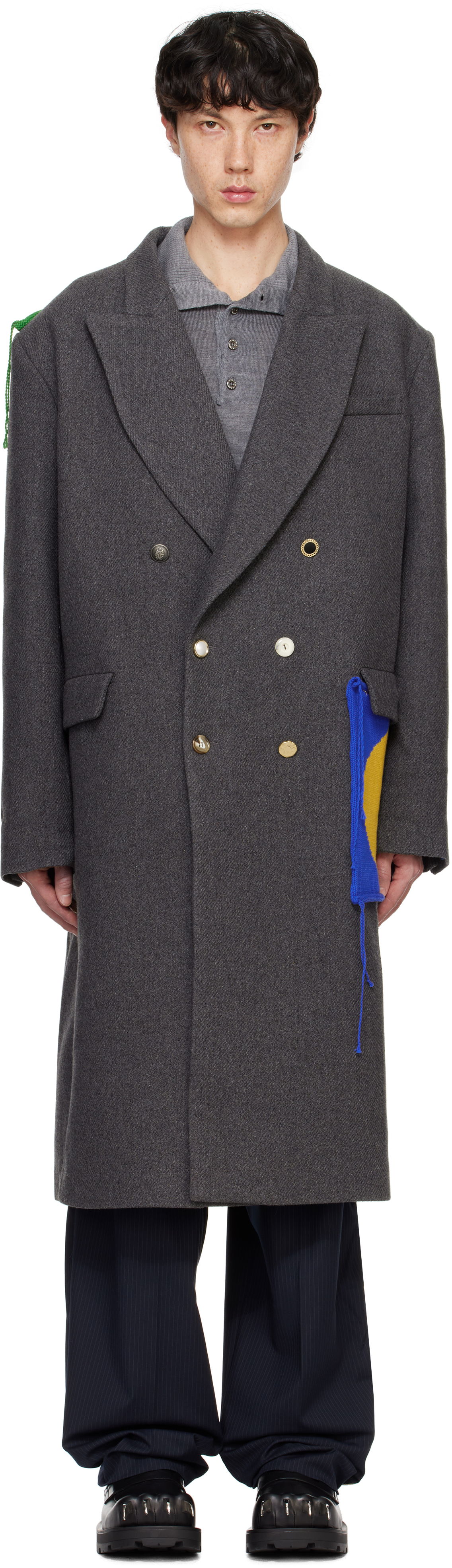 Oversized Double-Breasted Coat