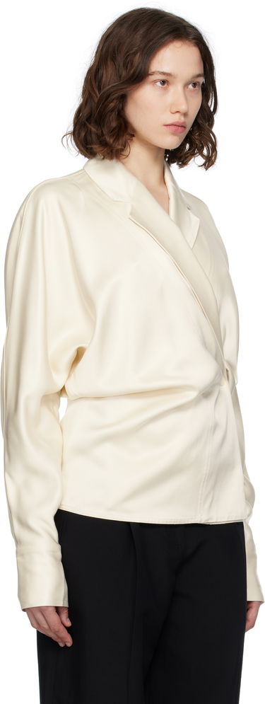 Košeľa TOTEME TOTEME Wrap Satin Blouse Béžová | 253-WRT0543-FB0382, 1
