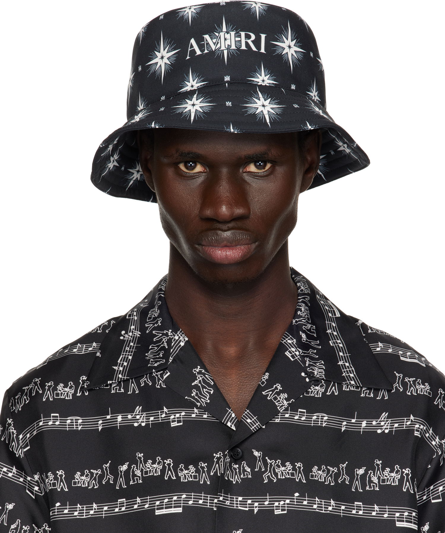 Klobúk AMIRI AMIRI Starburst Print Bucket Hat Čierna | AMHABY1011, 0