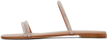 Tenisky a topánky Gianvito Rossi Cannes 05 Crystal Embellished Flat Sandals Béžová | G16120.05CUO.XCN, 2