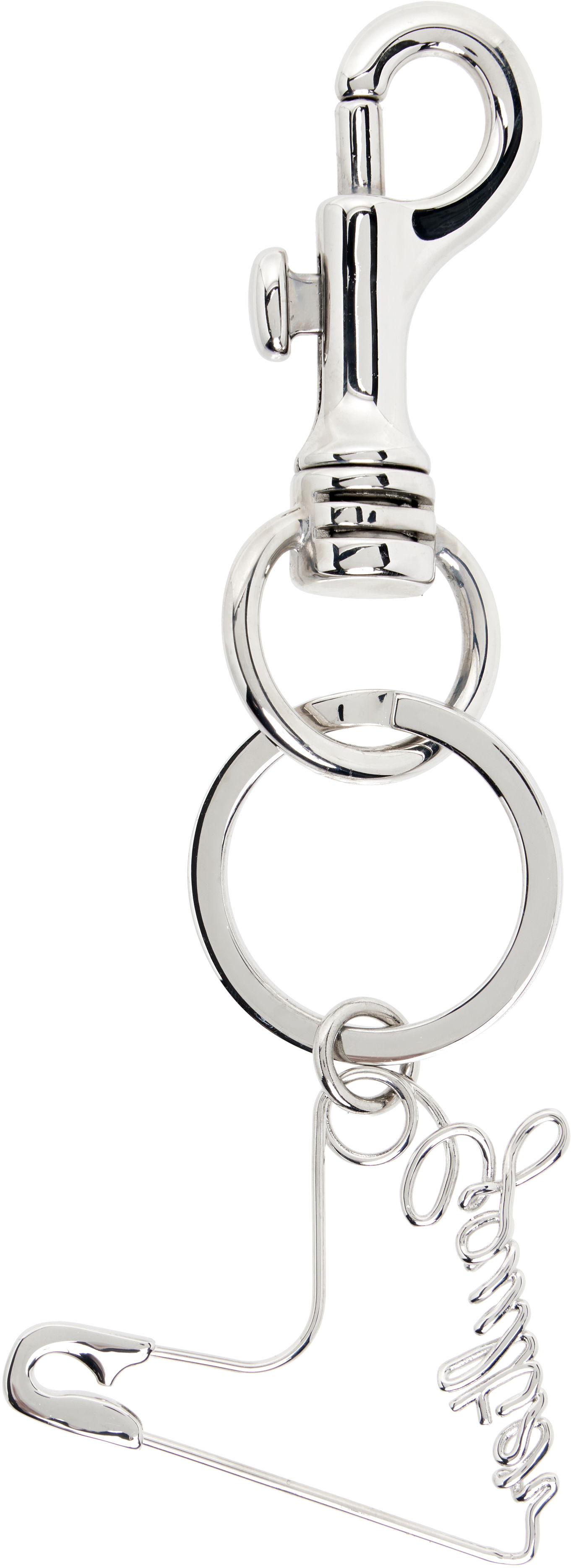 Kľúčenka Jean Paul Gaultier Jean Paul Gaultier 'The Heart Safety Pin' Keychain Metalická | 25/04-W-JW038-X053-91, 1