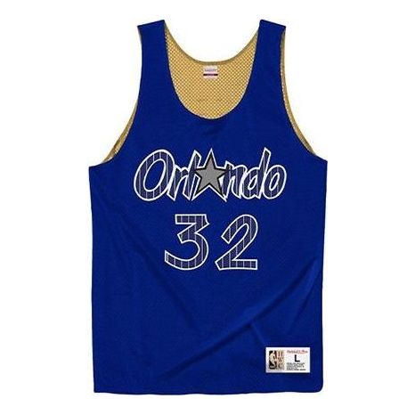 Tielko Mitchell & Ness Mitchell & Ness NBA Orlando Magic  Shaquille O'Neal Reversible Mesh Jersey Modrá | MSRVMI19003-OMARYGD96SON