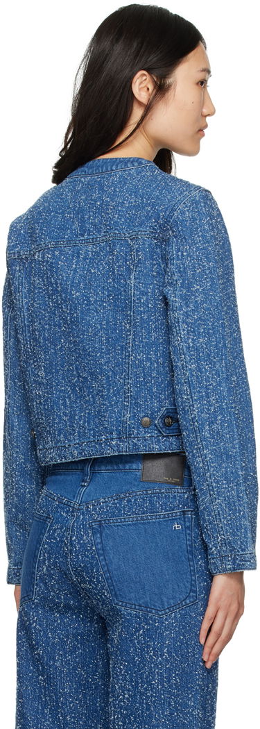 Bunda rag & bone Cora Denim Jacket Modrá | WDD24S1438FTMT, 2