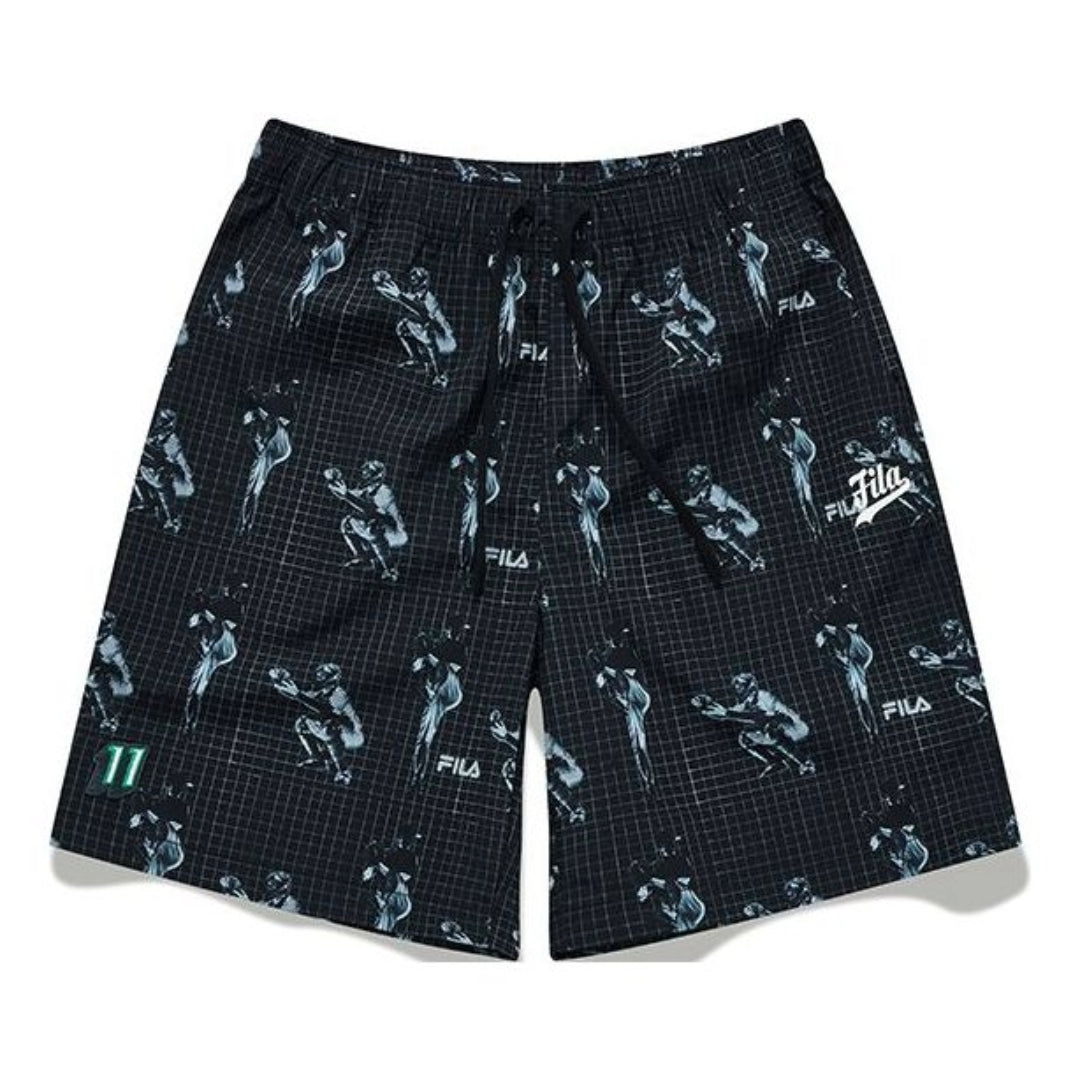 Šortky FILA Fusion Print Woven 5-Inch Shorts Čierna | T11M132601F-BK, 0