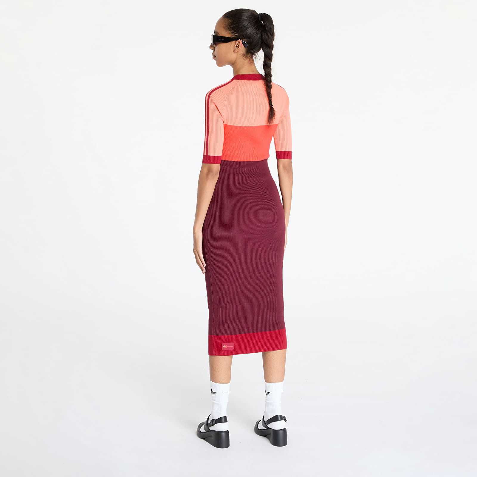 adidas x KSENIASCHNAIDER Knitted Dress Coral Fusion/ Bright Red/ Shadow Red M