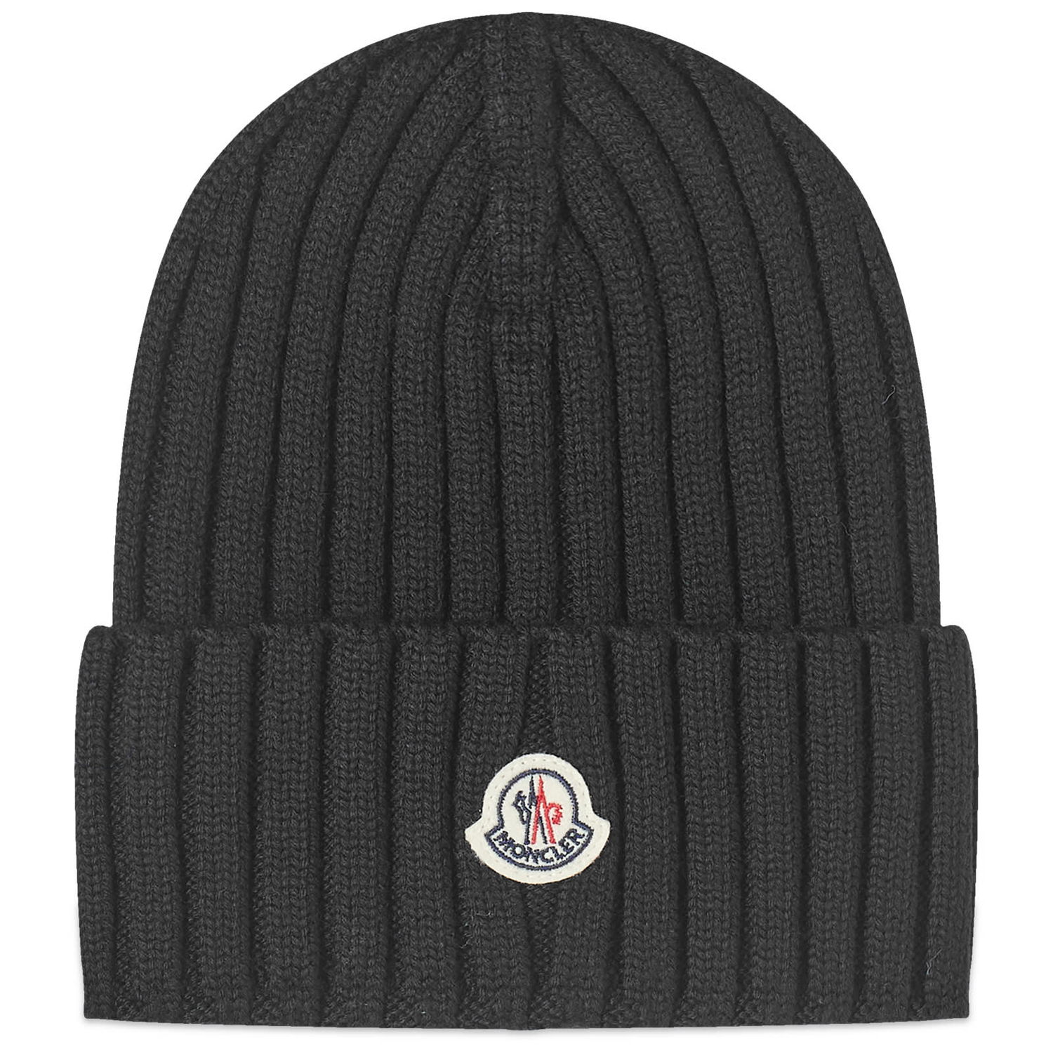 Klobúk Moncler Logo Beanie Hat Black Čierna | 3B000-36-A9327-999, 0