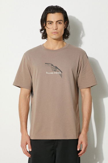 Tričko Filling Pieces Handshake T-Shirt With Print Béžová | 74413631407, 0