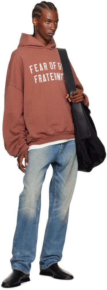 Mikina Fear of God Heavyweight Fraternity Hoodie Vínová | 192BT244816F, 4