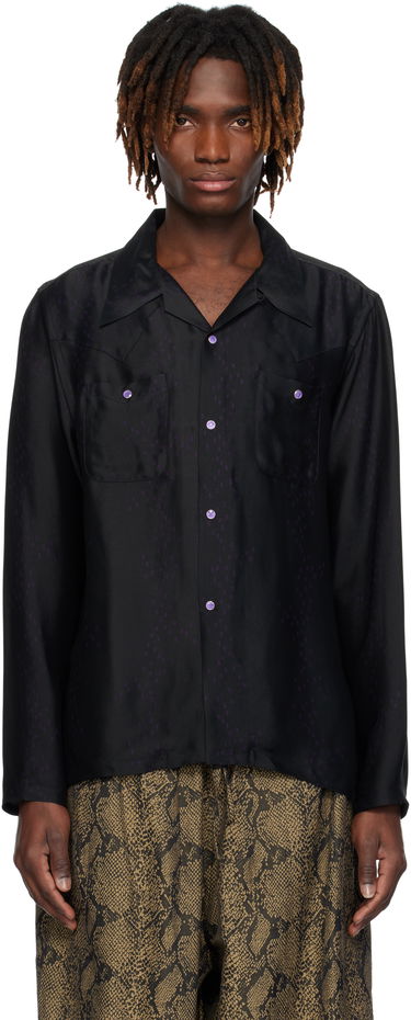 Košeľa Needles NEEDLES Cowboy One-Up Shirt Čierna | QV249, 0