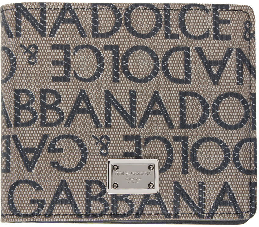 Peňaženka Dolce & Gabbana Brown & Black Jacquard Bifold Wallet Hnedá | BP1321AJ705, 0
