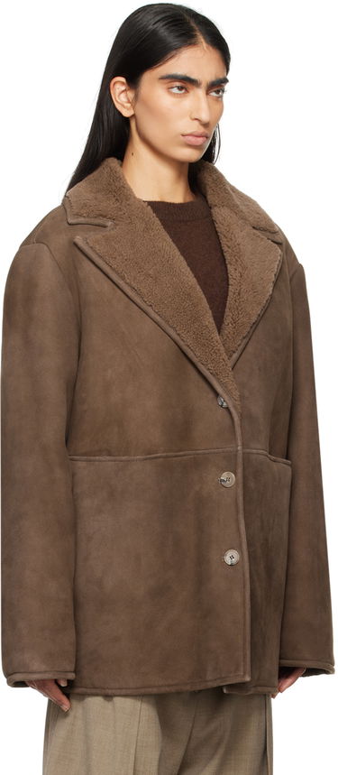 Bunda Loulou de Saison Loulou de Saison Cirebo Shearling Jacket Hnedá | CIREBO, 1