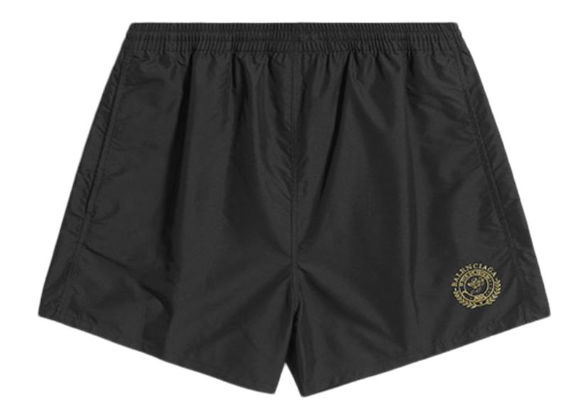 Šortky Balenciaga Regular Fit Swim Shorts Black Čierna | 7040384C3B91080