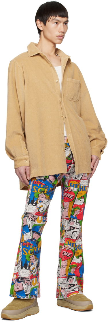 Džínsy ERL ERL Comic Print Flare Jeans Rôznofarebný | ERL06P011, 3