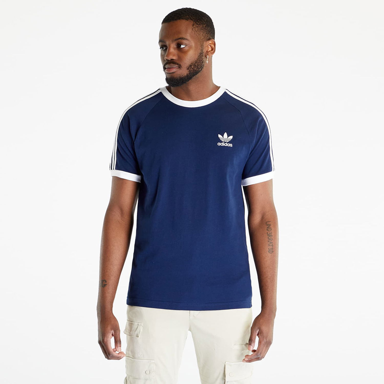 Oblečenie adidas Originals adidas 3-Stripes Short Sleeve Tee Night Indigo Navy | IA4850, 1