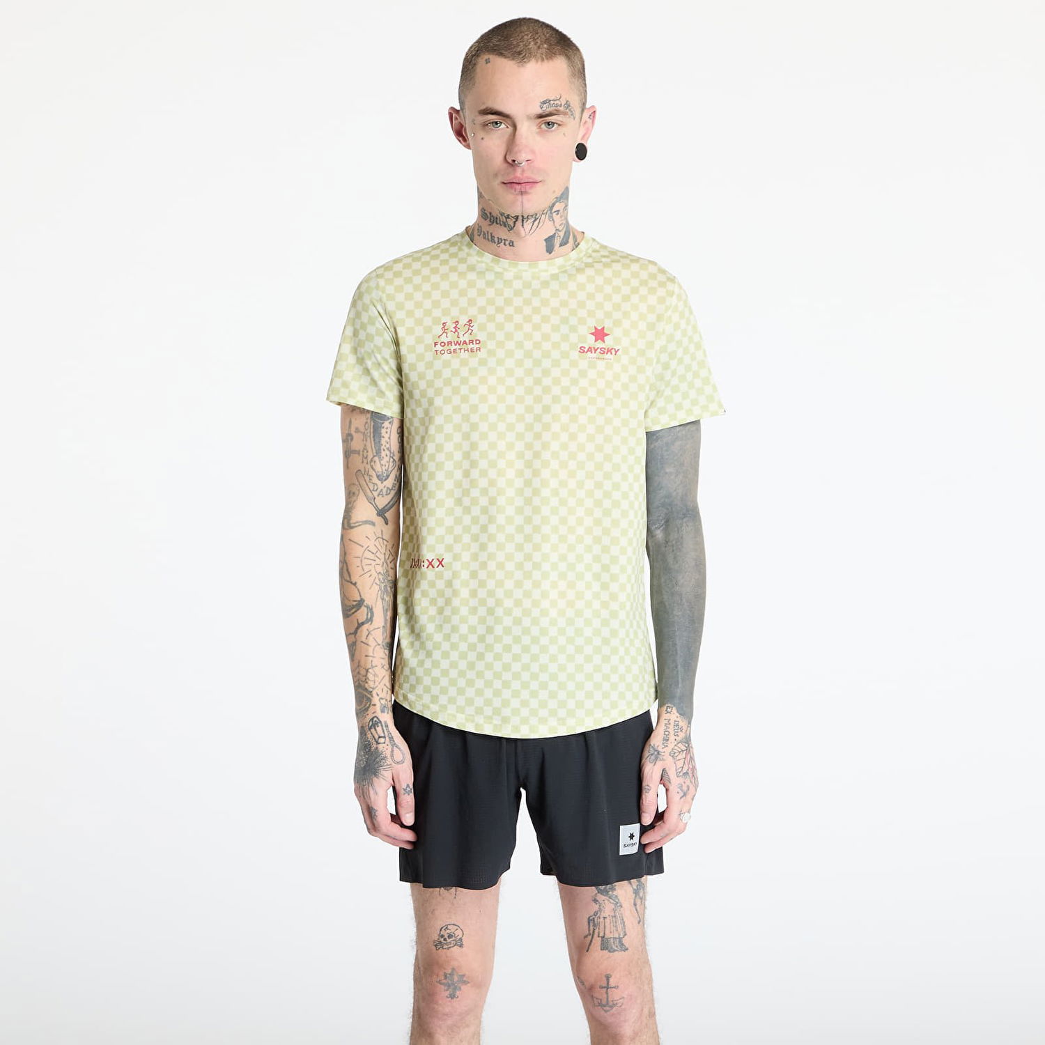 Tričko Saysky SAYSKY Checker Combat T-Shirt Žltá | NMRSS31C1034, 0