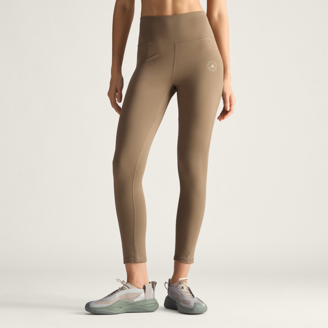 Legíny adidas Performance Stella McCartney Yoga 7/8 Leggings Hnedá | JW2001, 0
