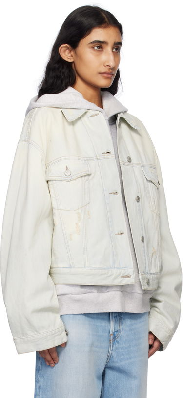 Bunda Acne Studios Acne Studios Relaxed Cropped Denim Jacket Modrá | A90639-, 1