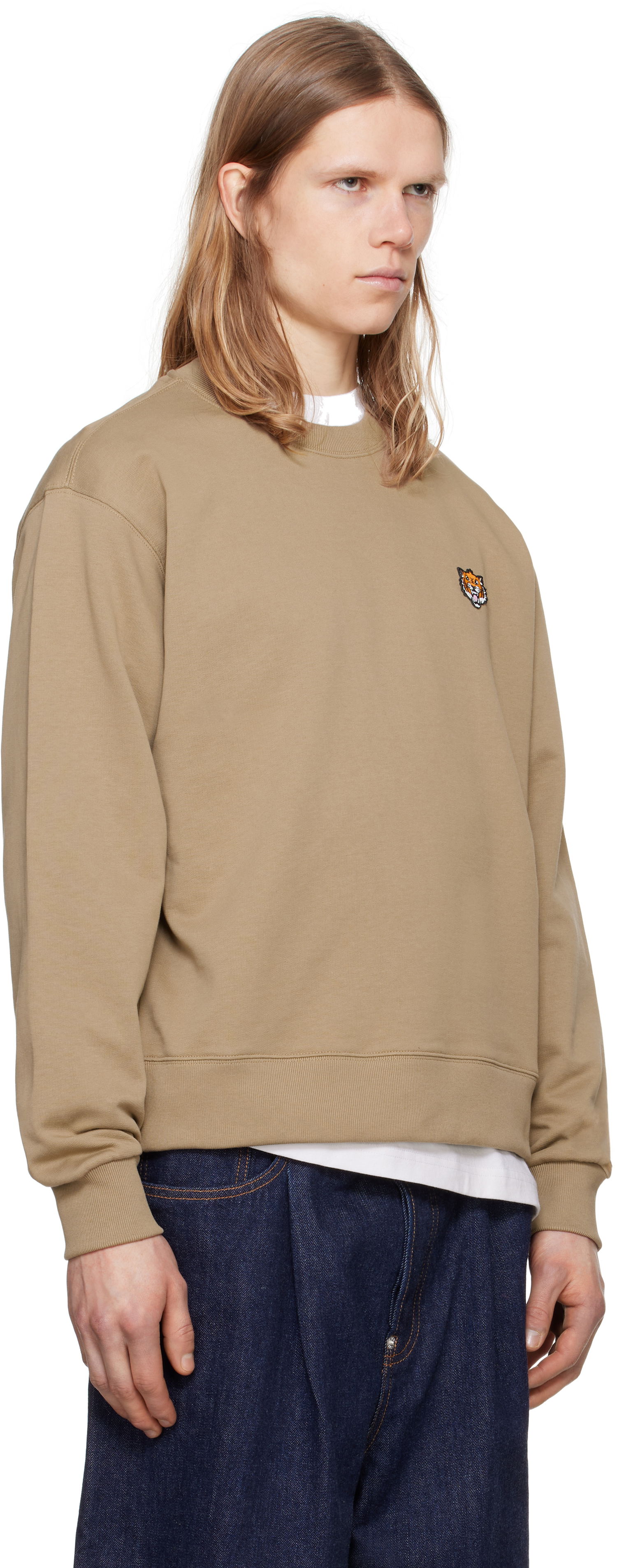 Sveter KENZO Kenzo Paris 'KENZO Happy Tiger' Embroidered Sweatshirt Hnedá | FF55SW2624MF, 1