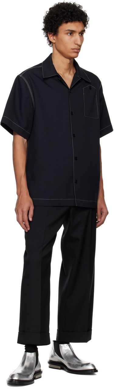 Košeľa Jil Sander Jil Sander Twill Camp Collar Shirt Čierna | J22DL0307_J70001, 3
