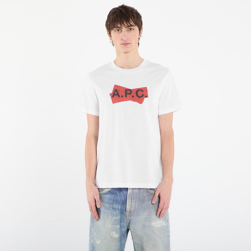 Tričko A.P.C. A.P.C. Scotch Rouge T-Shirt Biela | COHBM-M26457 AAB