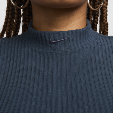 Crop Top Nike Sportswear Chill Knit Navy | FN3677-478, 3