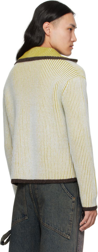 Sveter Eckhaus Latta Eckhaus Latta Huddle Zip Sweater Žltá | 8267-EL-PF25-C, 2