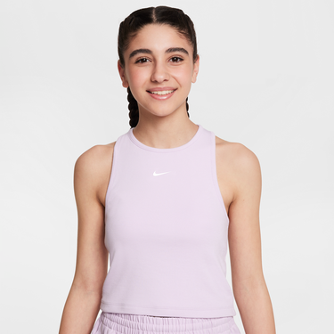 Tielko Nike Nike Sportswear Ribbed Crop Tank Top Fialová | FZ5551-537, 0