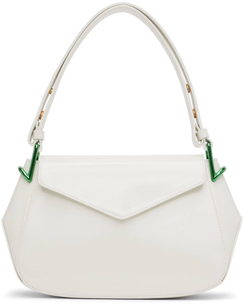 Taška cez rameno Bottega Veneta Toyin Shoulder Bag Biela | 701044 V1C30, 0