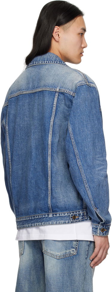 Bunda We11done We11done Washed Denim Jacket Modrá | WD-DJ0-25-313-U-BL, 2