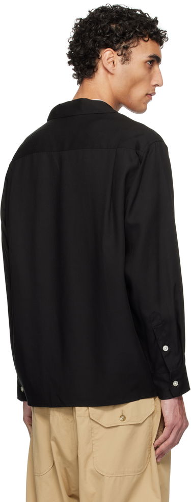 Košeľa WACKO MARIA WACKO MARIA 50's Open Collar Shirt Čierna | 25SSE-WMS-OC02, 2