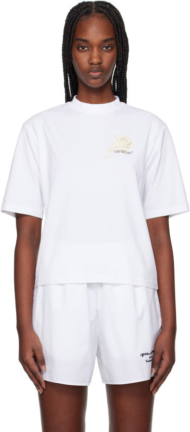 Tričko Off-White Off-White Roses Arrows Boxy T-Shirt Biela | OWAA124S25JER0010110, 0