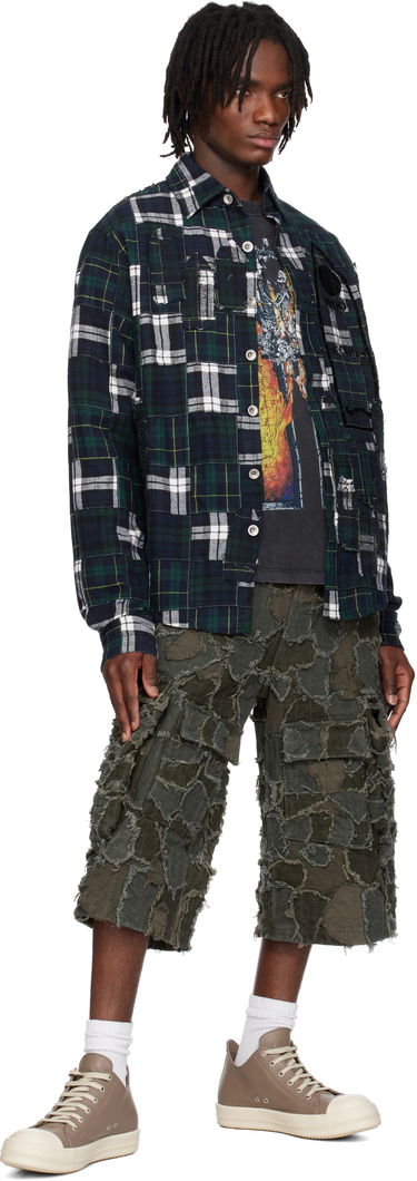 Košeľa Who Decides War Who Decides War Patched Arch Flannel Shirt Navy | 1110450030SS25, 3