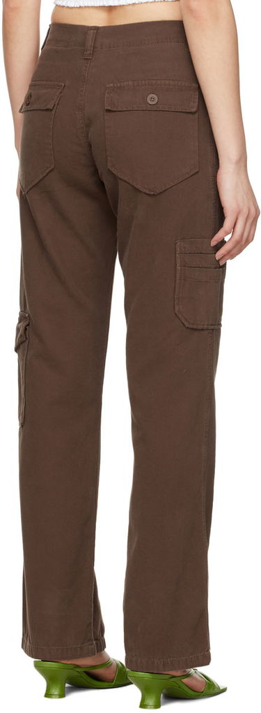 Nohavice GUIZIO Guizio Cotton Cargo Trousers Hnedá | DGF21P938, 2