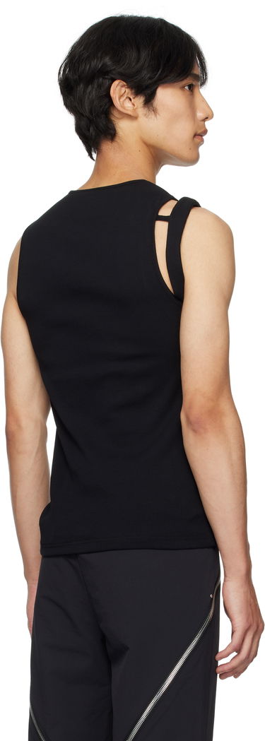 Tielko HELIOT EMIL Gregaria Ribbed Tank Top with Metal Clip Čierna | PREAW25_M_09_118_BLK01, 2