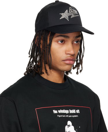 Šiltovka BAPE Crystal Stone 'Bape' STA Logo Mesh Cap Čierna | 001CPL802002L, 1