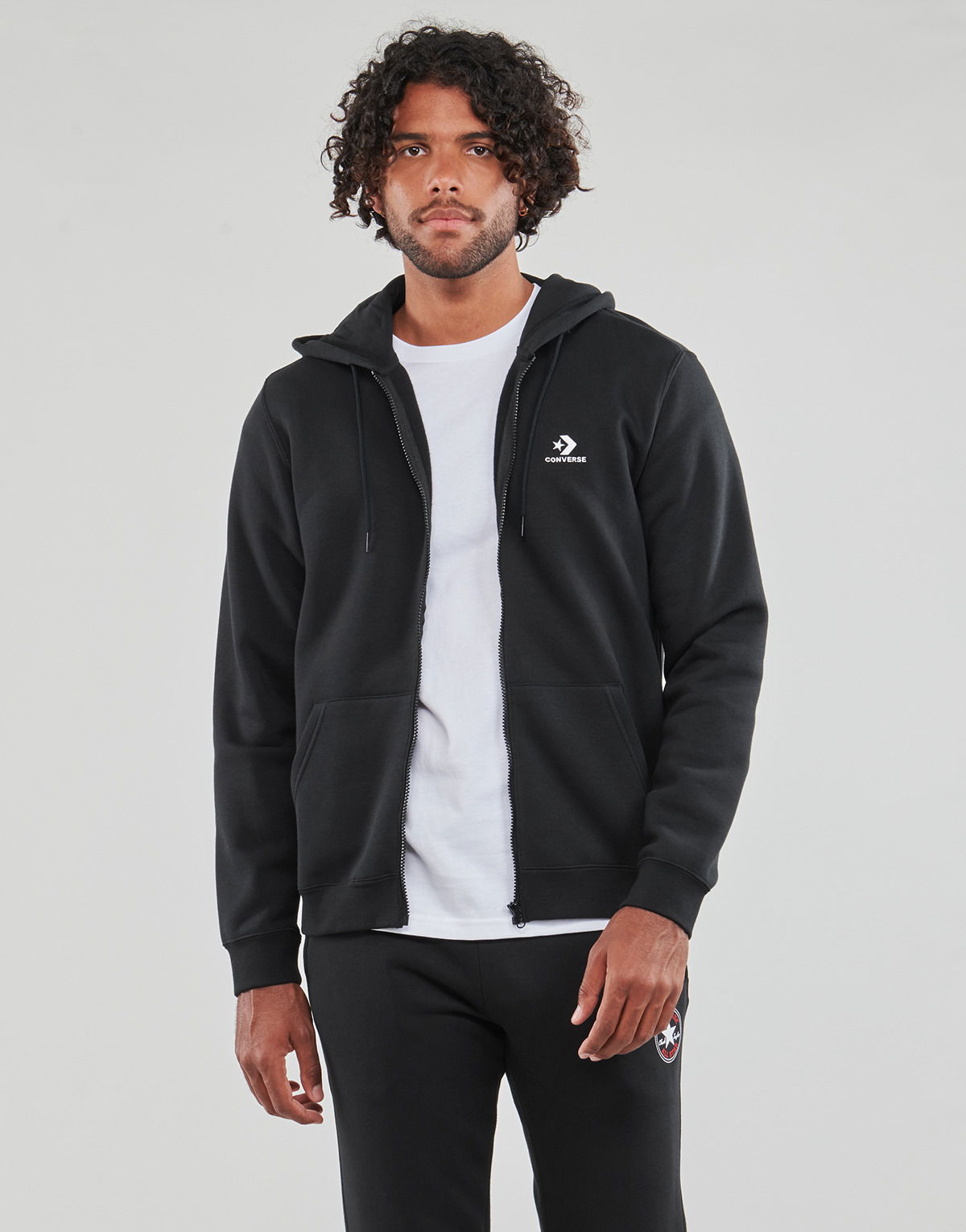 GO-TO EMBROIDERED STAR CHEVRON FULL-ZIP HOODIE