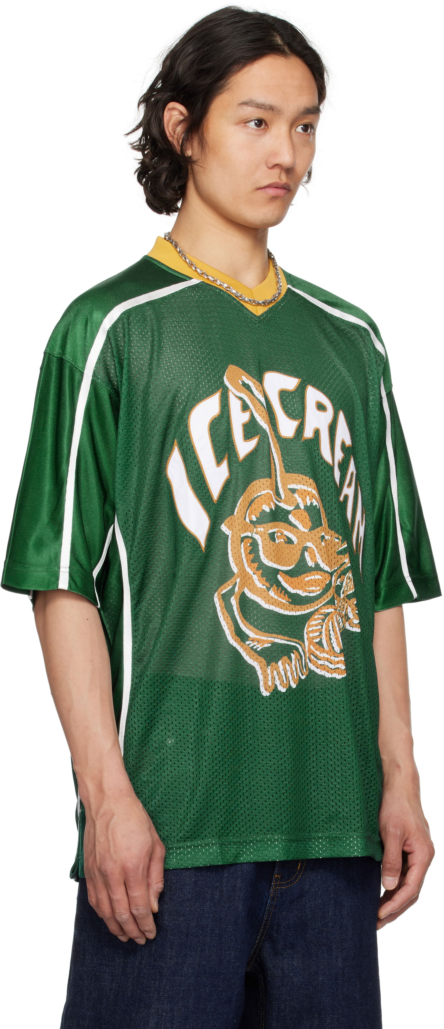 Dres BBC IceCream ICECREAM Cherry Appliqué Football Jersey Zelené | IC25150, 1