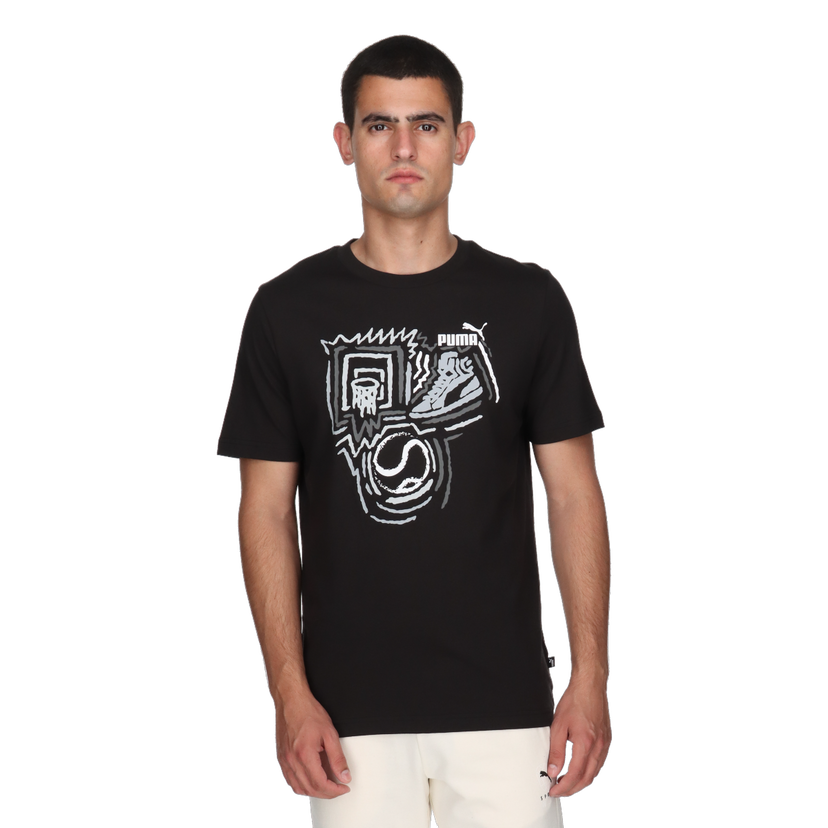 Tričko Puma GRAPHICS Year of Sports T-Shirt Čierna | 680176-01