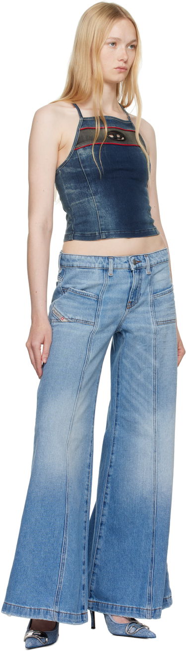 Džínsy Diesel D-Akii Flare Jeans Modrá | A12808 0CLBA, 3