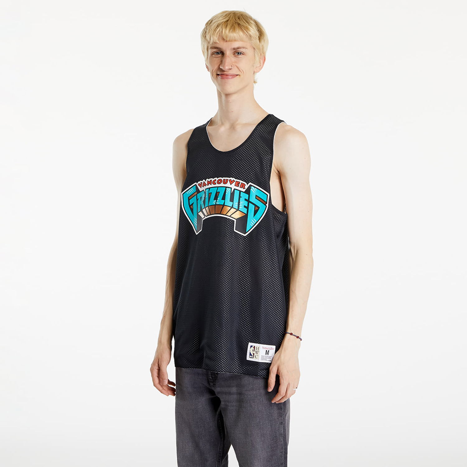 Dres Mitchell & Ness NBA Reversible Mesh Practice Tank Vintage Logo Vancouver Grizzlies Multi/ Black Čierna | TMTK6913-VGRYYPPPMTBK, 0