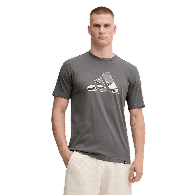 Tričko adidas Originals Camo Logo Graphic T-Shirt Šedá | KA7130
