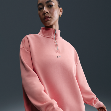 Mikina Nike Sportswear Fleece Quarter-Zip Top Ružová | HV6071-618, 4