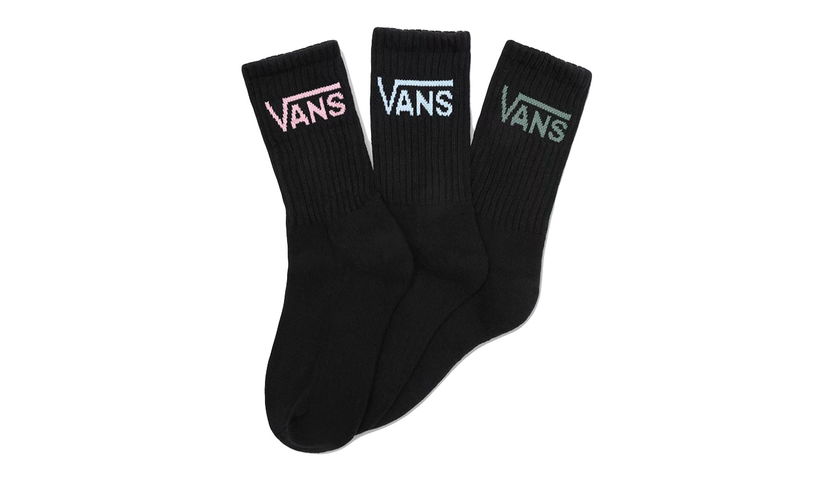 Ponožky Vans Crew Socks 3 Pack Čierna | VN0A49ZFXZG