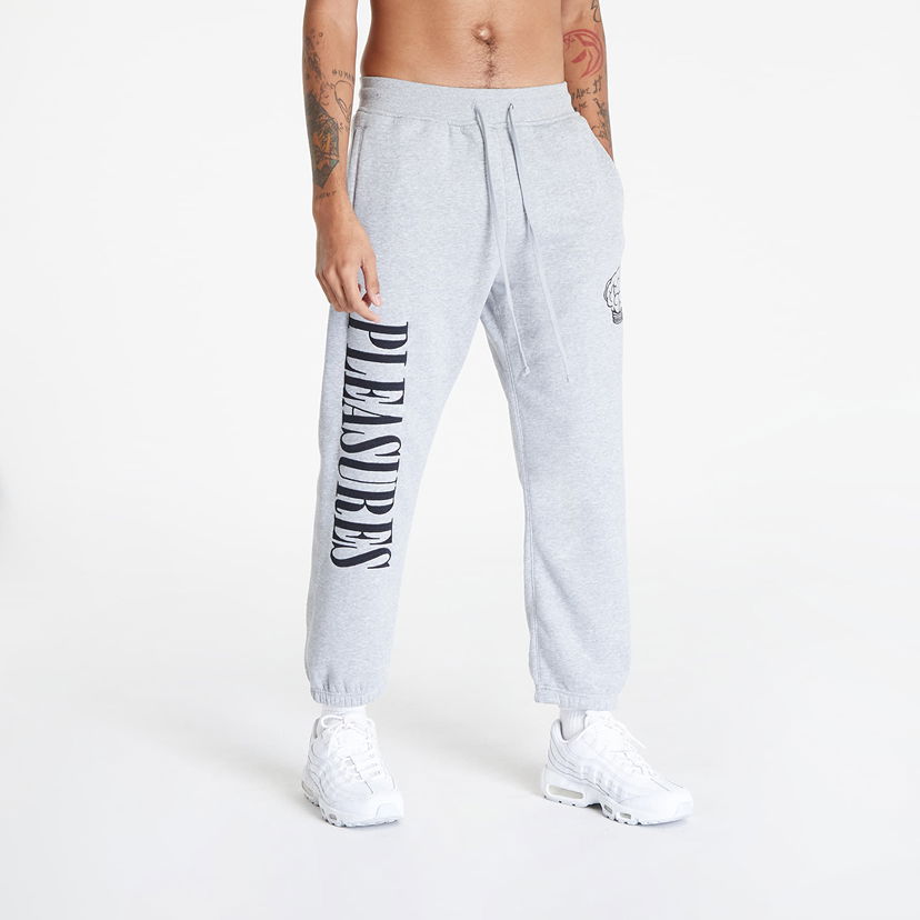 Tepláky Pleasures x N.E.R.D Sweatpants Biela | P23N003 GREY